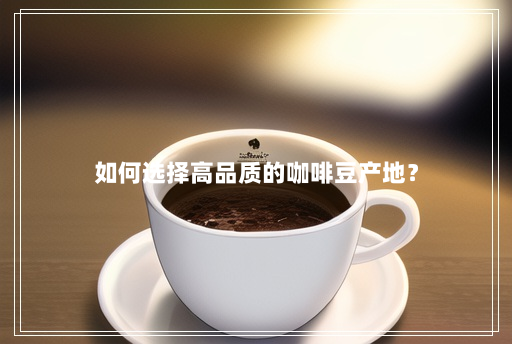 如何选择高品质的咖啡豆产地? 如何选择高品质的咖啡豆产地?
