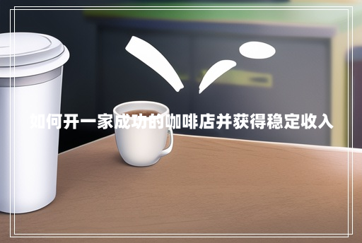 如何开一家成功的咖啡店并获得稳定收入 如何开一家成功的咖啡店并获得稳定收入